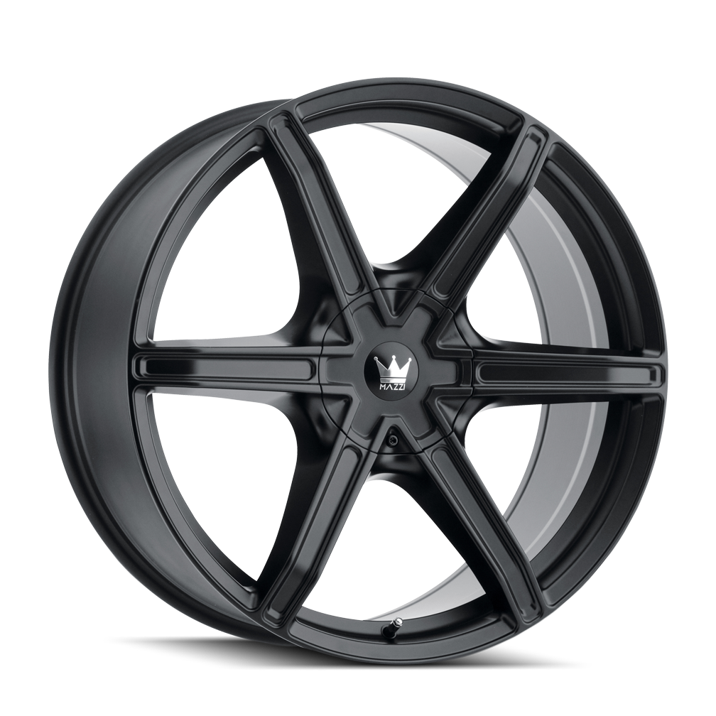 MAZZI 371 STILTS MATTE BLACK WHEELS | 20X8.5 | 6X135/6X139.7 | OFFSET: 30MM | CB: 106MM