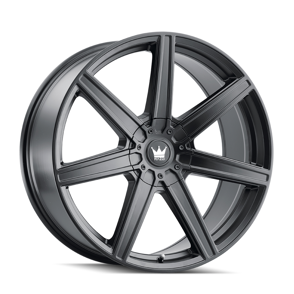 MAZZI 376 LAGUNA MATTE BLACK WHEELS | 22X8.5 | 5X110/5X115 | OFFSET: 38MM | CB: 72.6MM