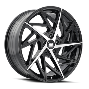 MAZZI 377 FREESTYLE GLOSS BLACK MACHINED WHEELS | 18X8 | 5X112 | OFFSET: 35MM | CB: 66.56MM