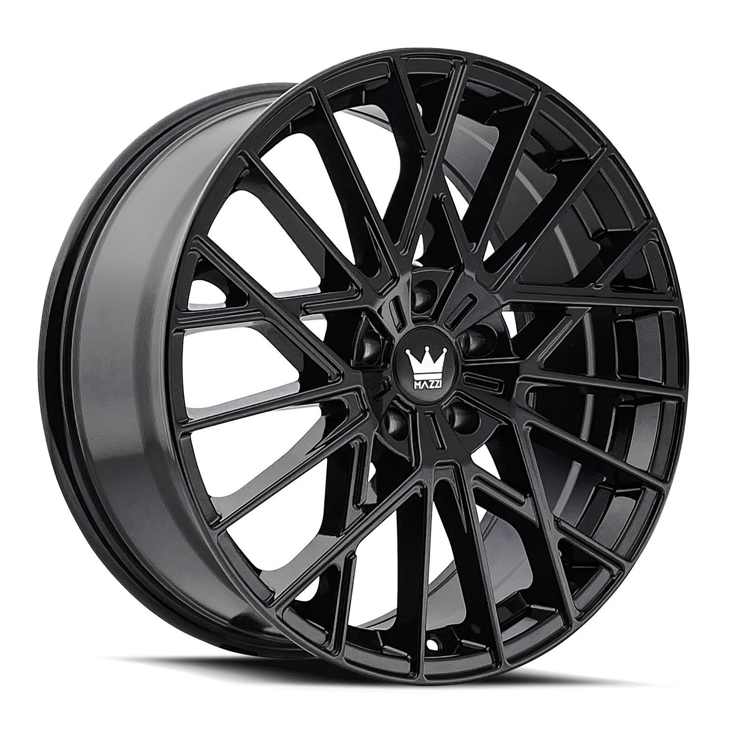 MAZZI 378 JINX GLOSS BLACK WHEELS | 20X8.5 | 5X114.3 | OFFSET: 38MM | CB: 72.6MM