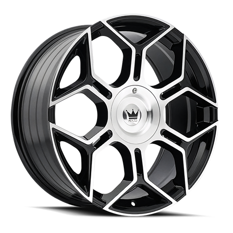 MAZZI 379 LIBRA GLOSS BLACK MACHINED WHEELS | 20X8.5 | 5X108/5X114.3 | OFFSET: 35MM | CB: 72.6MM