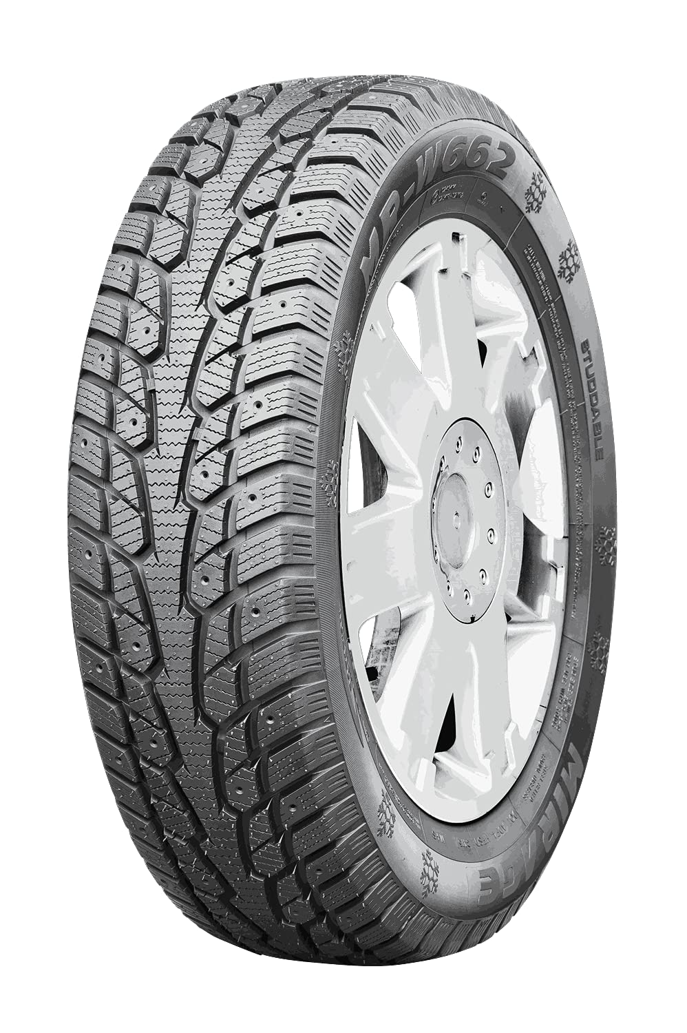 225/60R17 99H MIRAGE MR-W662 STUDDED WINTER TIRES (M+S + SNOWFLAKE)