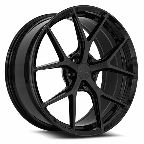 MRR FS6 GLOSS BLACK WHEELS | 21X9 | 5X120 | OFFSET: 35MM | CB: 72.6MM