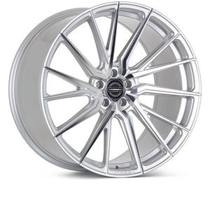 VOSSEN HF4T SILVER WITH POLISHED SPOKE FACES WHEELS | 22X10.5 | 5X112 | OFFSET: 30MM | CB: 66.56MM