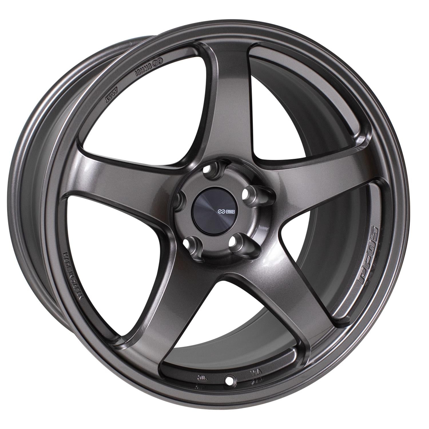 ENKEI PF05 DARK SILVER WHEELS | 17X8 | 5X100 | OFFSET: 38MM | CB: 75MM