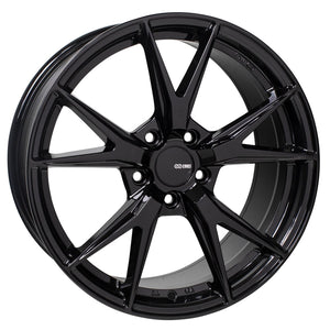 ENKEI PHOENIX GLOSS BLACK WHEELS | 18X8 | 5X120 | OFFSET: 35MM | CB: 72.6MM