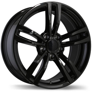 REPLIKA R163A GLOSS BLACK WHEELS | 17X8 | 5X120 | OFFSET: 35MM | CB: 72.6MM