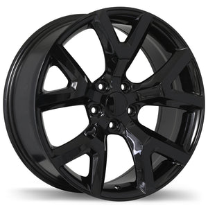 REPLIKA R165A GLOSS BLACK WHEELS | 17X7.5 | 5X110 | OFFSET: 31MM | CB: 65.1MM