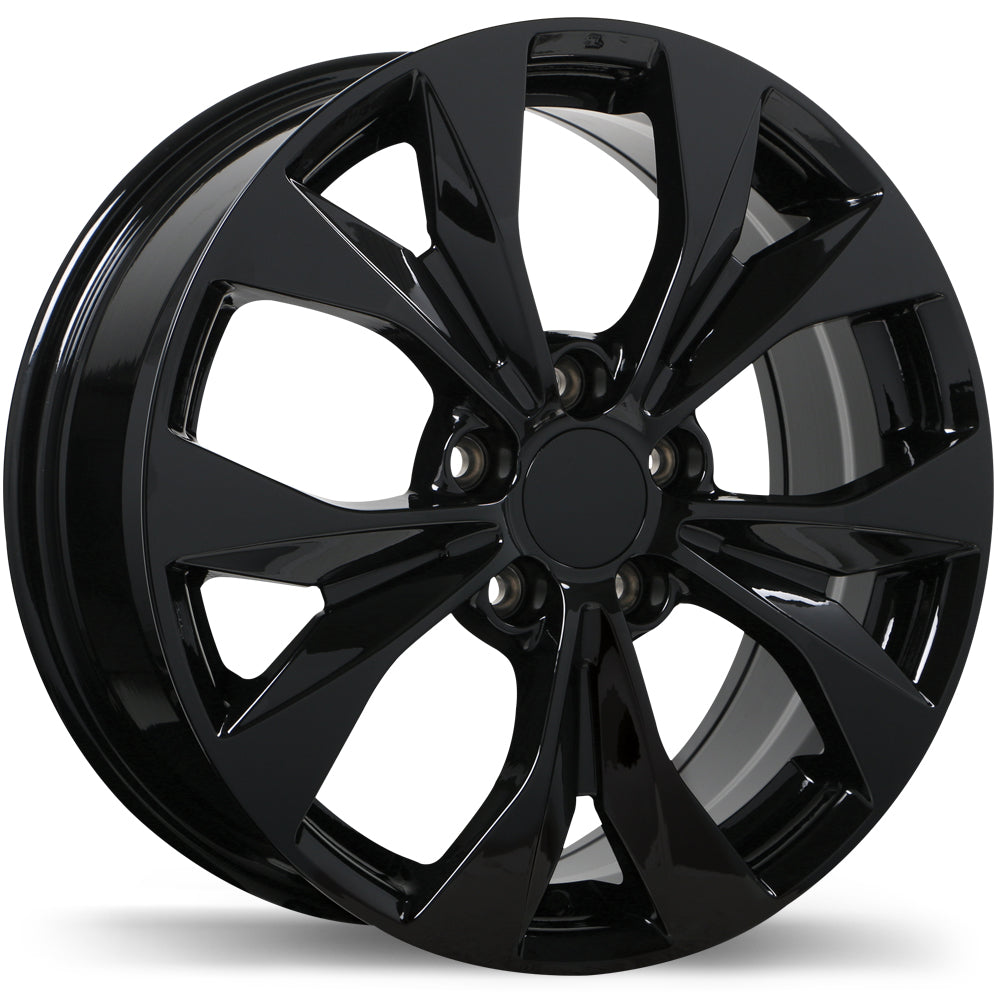 REPLIKA R192 GLOSS BLACK WHEELS | 16X6.5 | 5X114.3 | OFFSET: 40MM | CB: 64.1MM