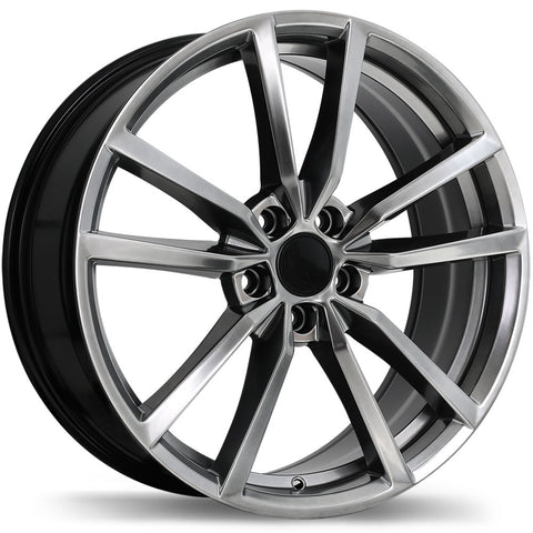 REPLIKA R195 DARK HYPER SILVER WHEELS | 17X7.5 | 5X112 | OFFSET: 45MM | CB: 57.1MM