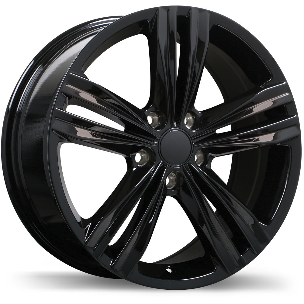 REPLIKA R205 GLOSS BLACK WHEELS | 16X7 | 5X112 | OFFSET: 45MM | CB: 57.1MM