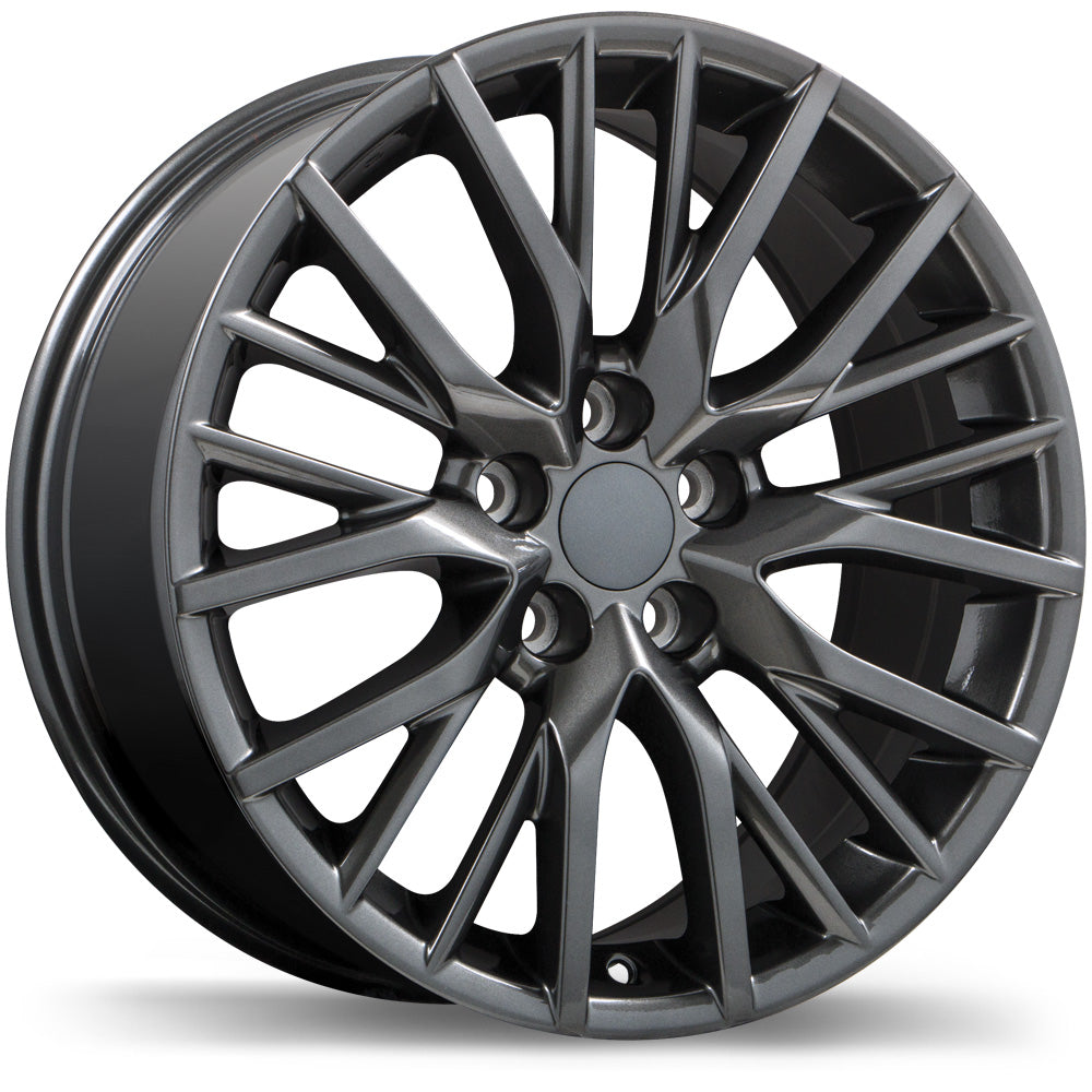 REPLIKA R224 GLOSS GUNMETAL WHEELS | 20X8 | 5X114.3 | OFFSET: 30MM | CB: 60.1MM