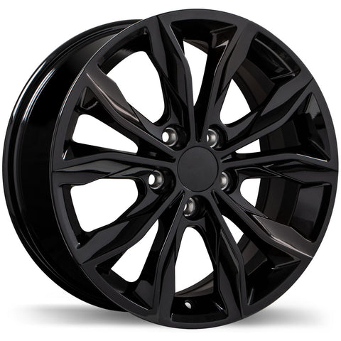 REPLIKA R248 GLOSS BLACK WHEELS | 17X7.5 | 5X115 | OFFSET: 45MM | CB: 70.3MM