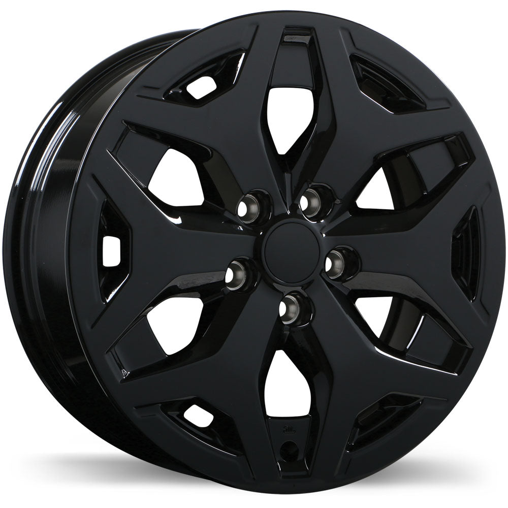 REPLIKA R254 GLOSS BLACK WHEELS | 17X7 | 5X114.3 | OFFSET: 48MM | CB: 56.1MM