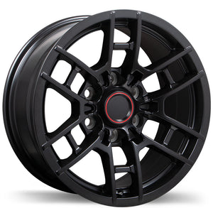 REPLIKA R258 SATIN BLACK WHEELS | 17X8 | 6X139.7 | OFFSET: 5MM | CB: 106.1MM