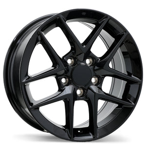 REPLIKA R267 GLOSS BLACK WHEELS | 16X7 | 5X114.3 | OFFSET: 45MM | CB: 64.1MM