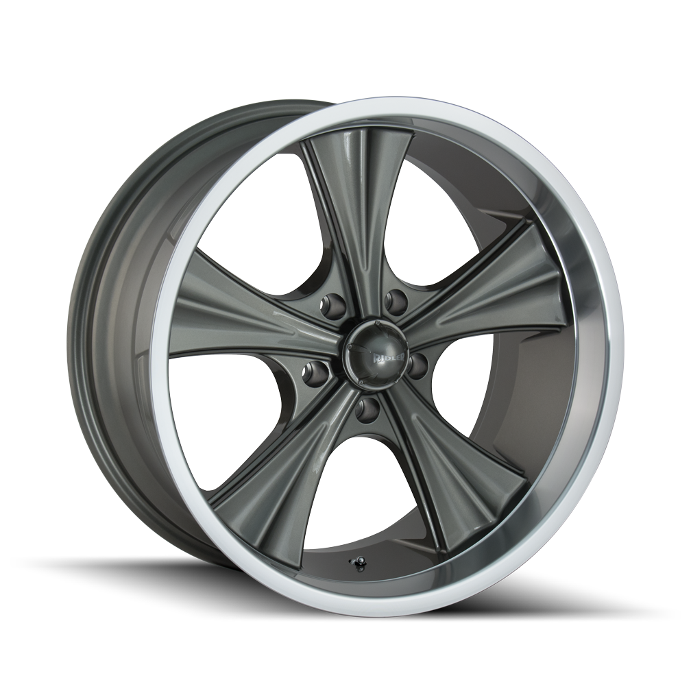 RIDLER 651 GREY WITH MACHINED LIP WHEELS | 18X9.5 | 5X127 | OFFSET: 0MM | CB: 83.82MM