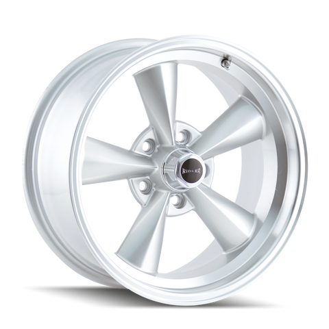 RIDLER TYPE 675 SATIN SILVER MACHINED WHEELS | 15X8 | 5X120.65 | OFFSET: -12MM | CB: 83.82MM