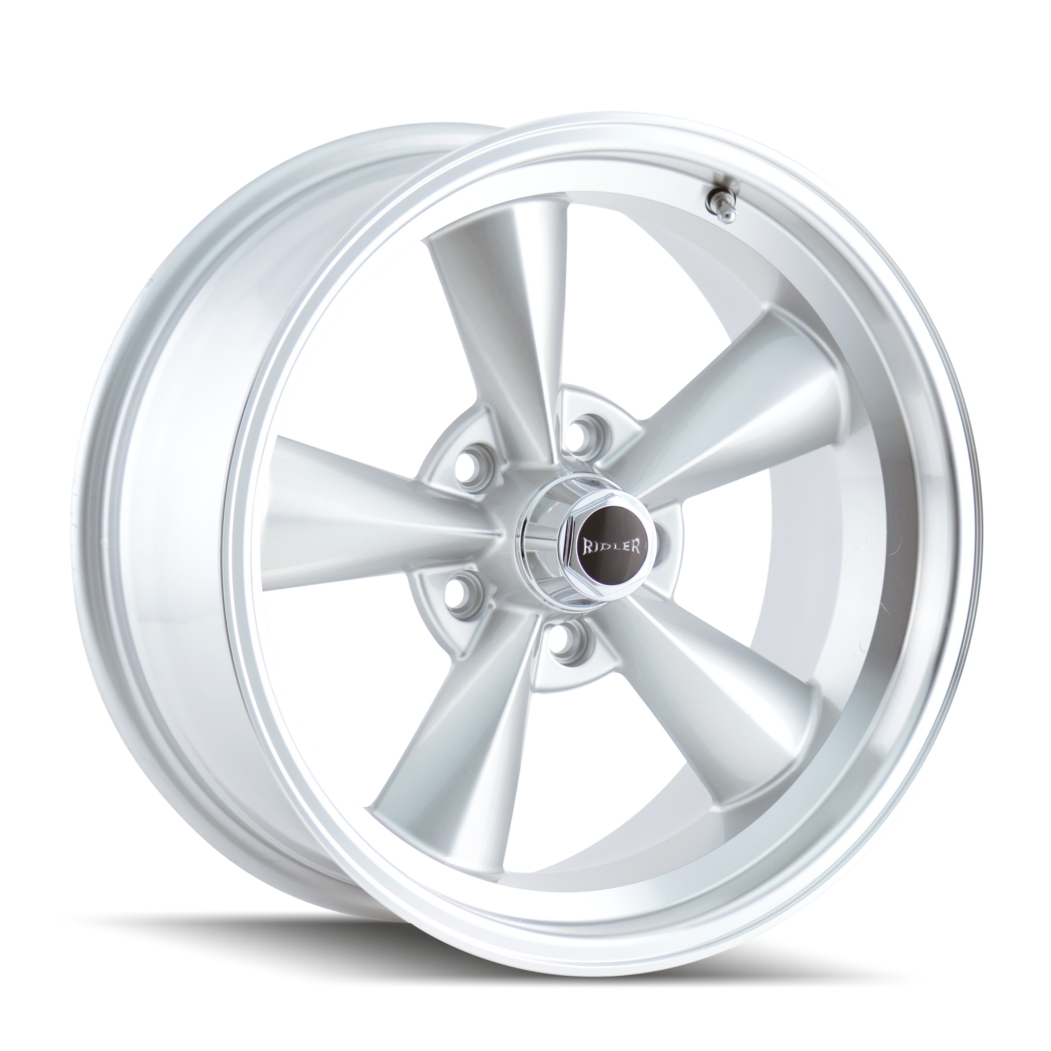 RIDLER TYPE 675 SATIN SILVER MACHINED WHEELS | 15X7 | 5X114.3 | OFFSET: 0MM | CB: 83.82MM