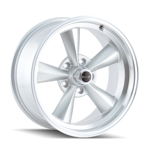 RIDLER TYPE 675 SATIN SILVER MACHINED WHEELS | 15X7 | 5X120.65 | OFFSET: 0MM | CB: 83.82MM