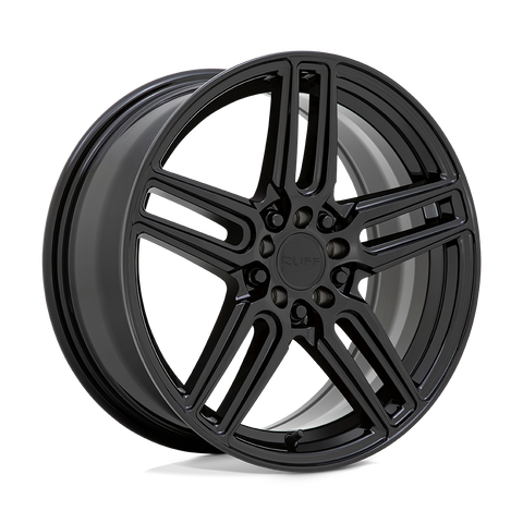 RUFF NITRO GLOSS BLACK WHEELS | 17X7.5 | 5X108/5X114.3 | OFFSET: 38MM | CB: 72.1MM