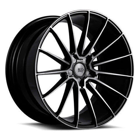 SAVINI BM16 GLOSS BLACK WITH MACHINED SPOKE FACES AND A DOUBLE DARK TINT WHEELS | 20X8.5 | 5X114.3 | OFFSET: 44MM | CB: 74.1MM
