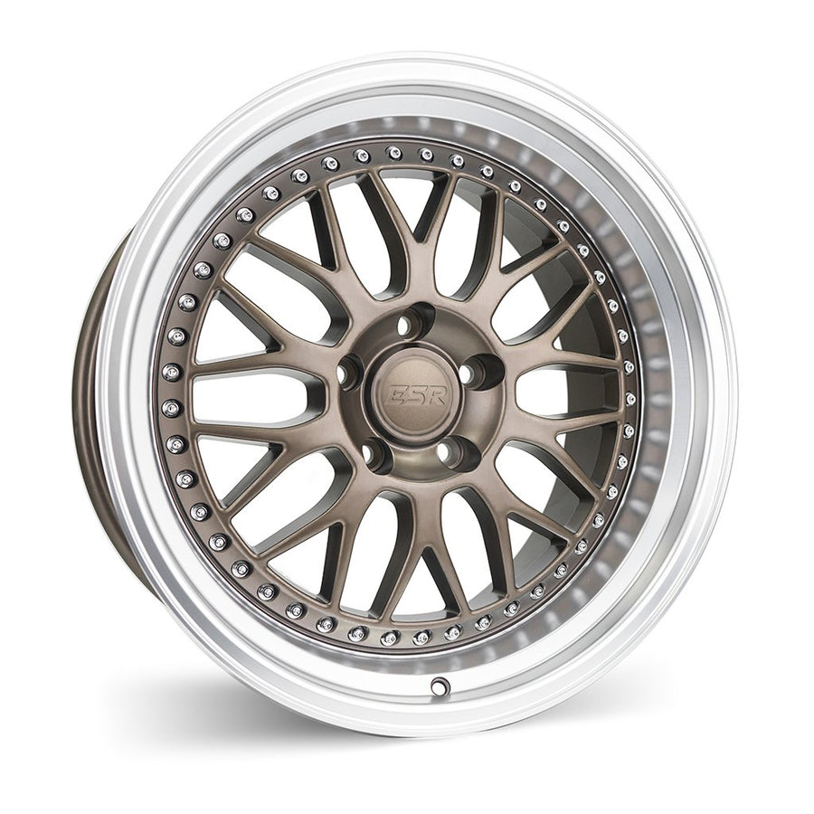 ESR SR01 MATTE BRONZE WITH MACHINED LIP WHEELS | 18X8.5 | 5X120 | OFFSET: 30MM | CB: 72.6MM