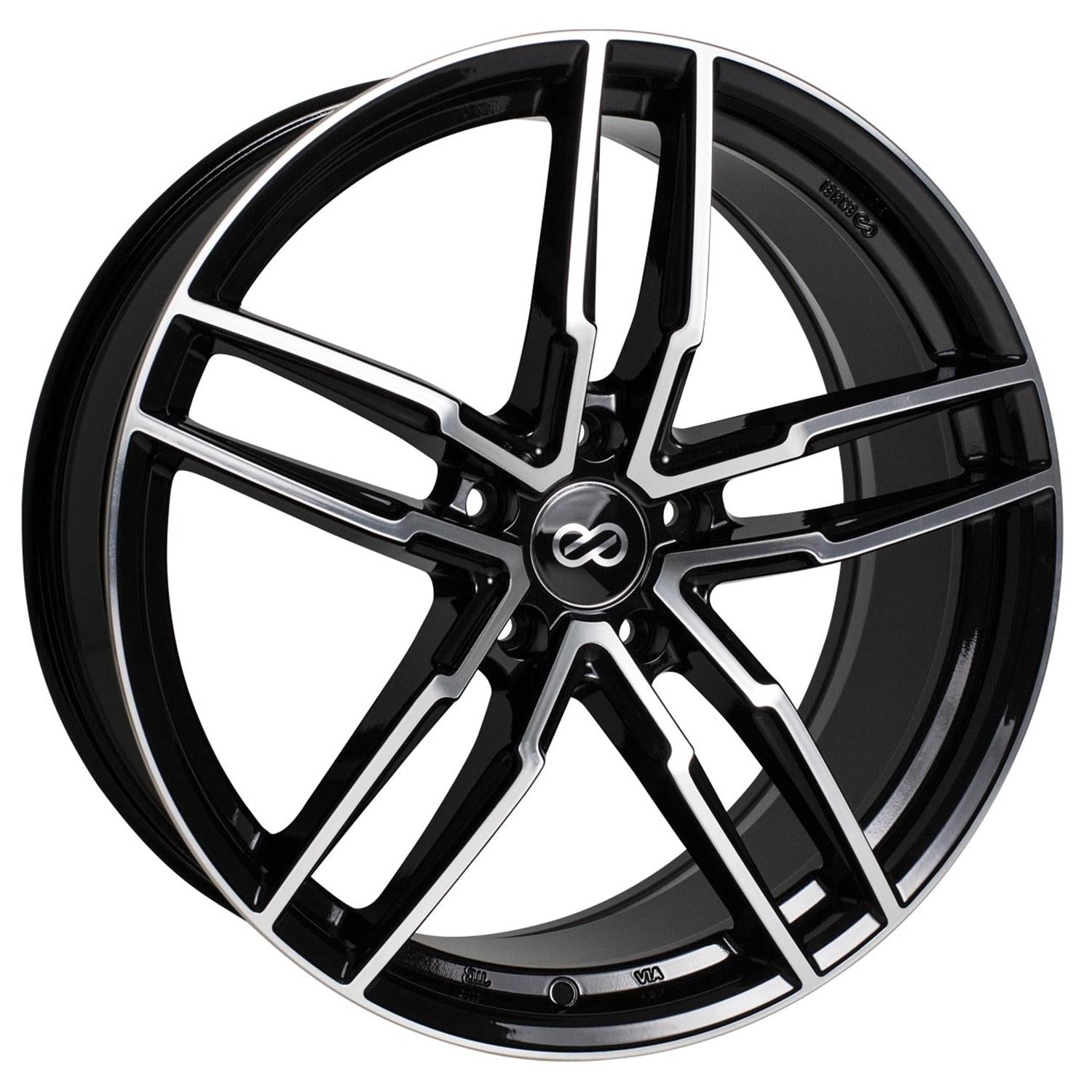 ENKEI SS05 BLACK MACHINED FACE WHEELS | 17X7.5 | 5X100 | OFFSET: 45MM | CB: 72.6MM