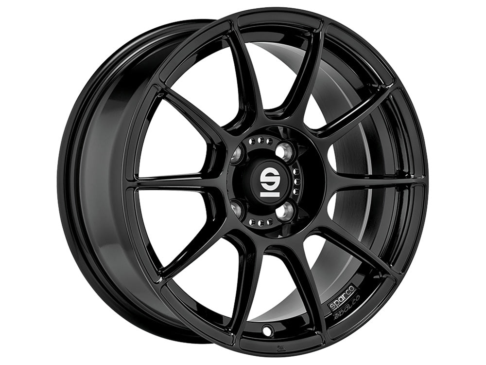 OZ RACING-SPARCO FF1 GLOSS BLACK WHEELS | 15X7 | 4X100 | OFFSET: 35MM | CB: 63.3MM