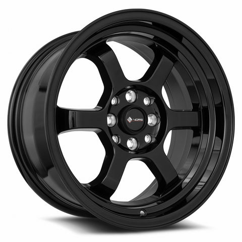 SET OF 4X WHEELS - VORS TR7 GLOSS BLACK WHEELS | 16X8 | 4X100/4X114.3 | OFFSET: 20MM | CB: 73.1MM