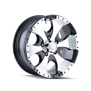 ION TYPE 136 GLOSS BLACK MACHINED WHEELS | 15X6 | 5X114.3 | OFFSET: 0MM | CB: 83.82MM