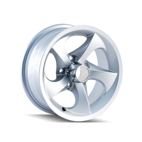 ION TYPE 16 GLOSS HYPER SILVER MACHINED WHEELS | 14X6 | 5X114.3 | OFFSET: 0MM | CB: 83.82MM