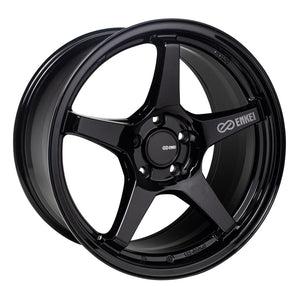ENKEI TS-5 GLOSS BLACK WHEELS | 18X8.5 | 5X114.3 | OFFSET: 38MM | CB: 72.6MM