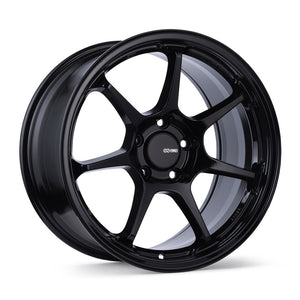 ENKEI TS-7 GLOSS BLACK WHEELS | 18X8 | 5X112 | OFFSET: 45MM | CB: 72.6MM