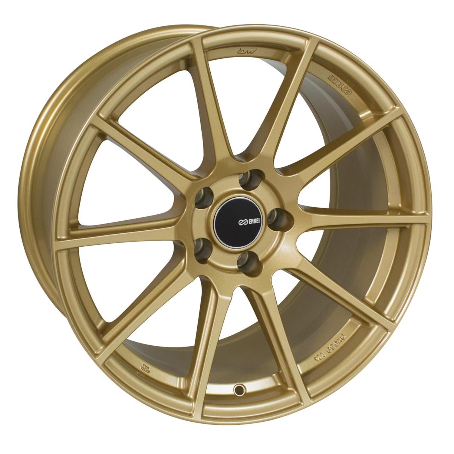 ENKEI TS-10 GOLD WHEELS | 18X8.5 | 5X114.3 | OFFSET: 50MM | CB: 72.6MM