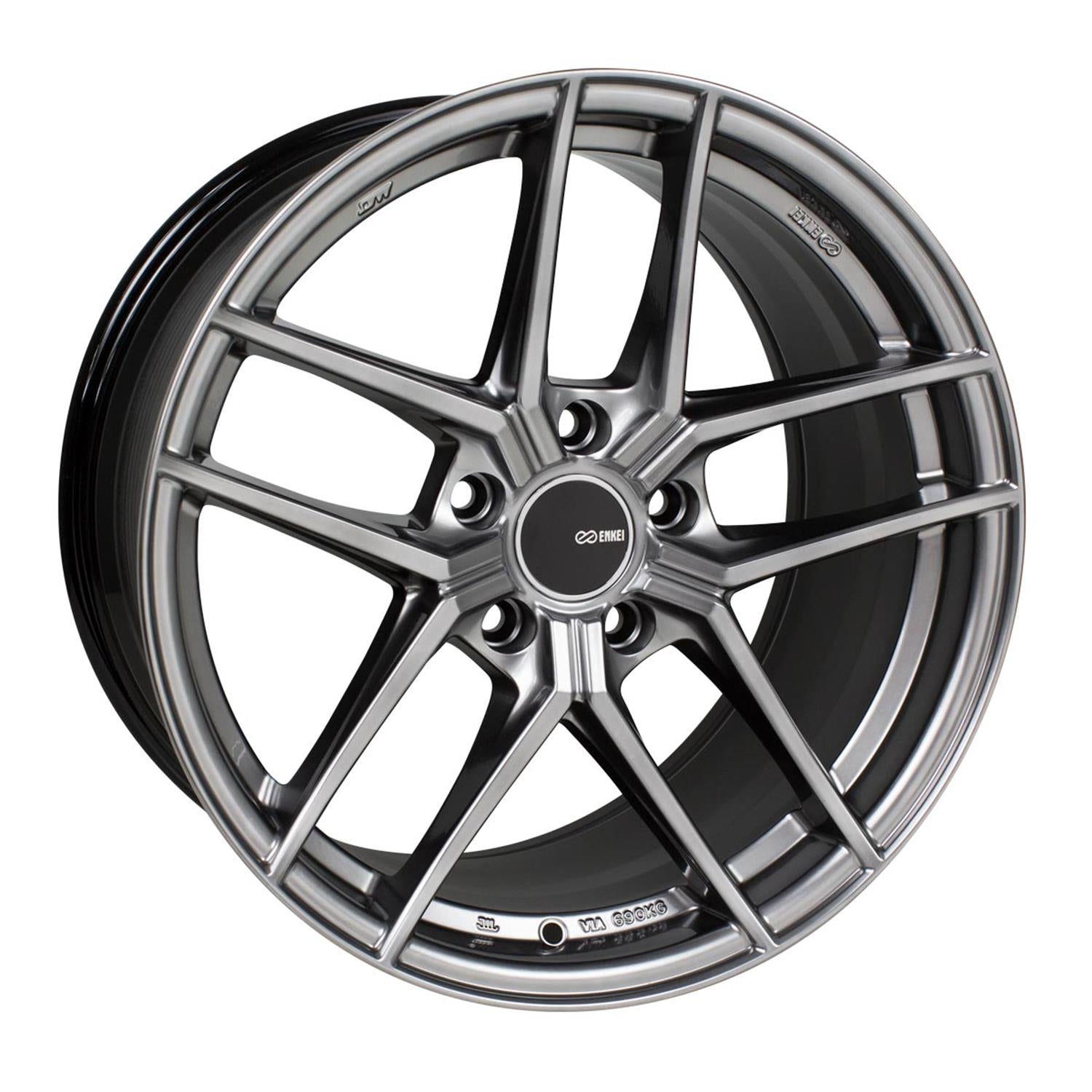 ENKEI TY-5 HYPER SILVER WHEELS | 18X8.5 | 5X114.3 | OFFSET: 50MM | CB: 72.6MM