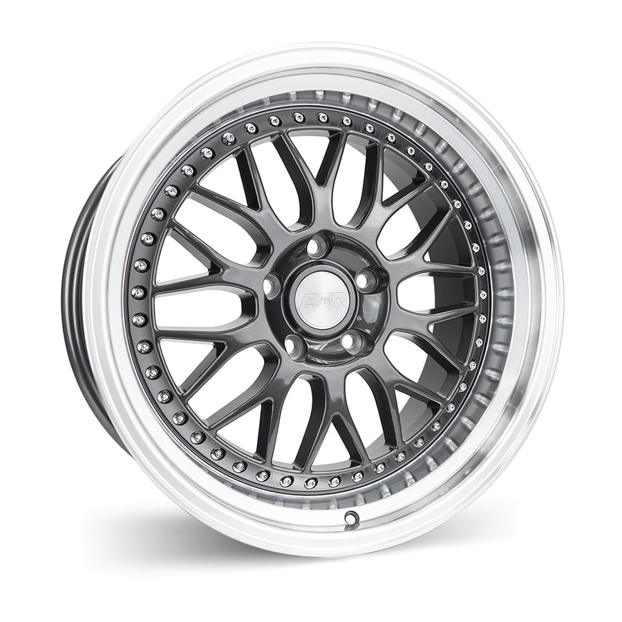 ESR SR01 GUNMETAL WITH MACHINED LIP WHEELS | 18X9.5 | 5X112 | OFFSET: 22MM | CB: 72.6MM (CUSTOM DRILL)