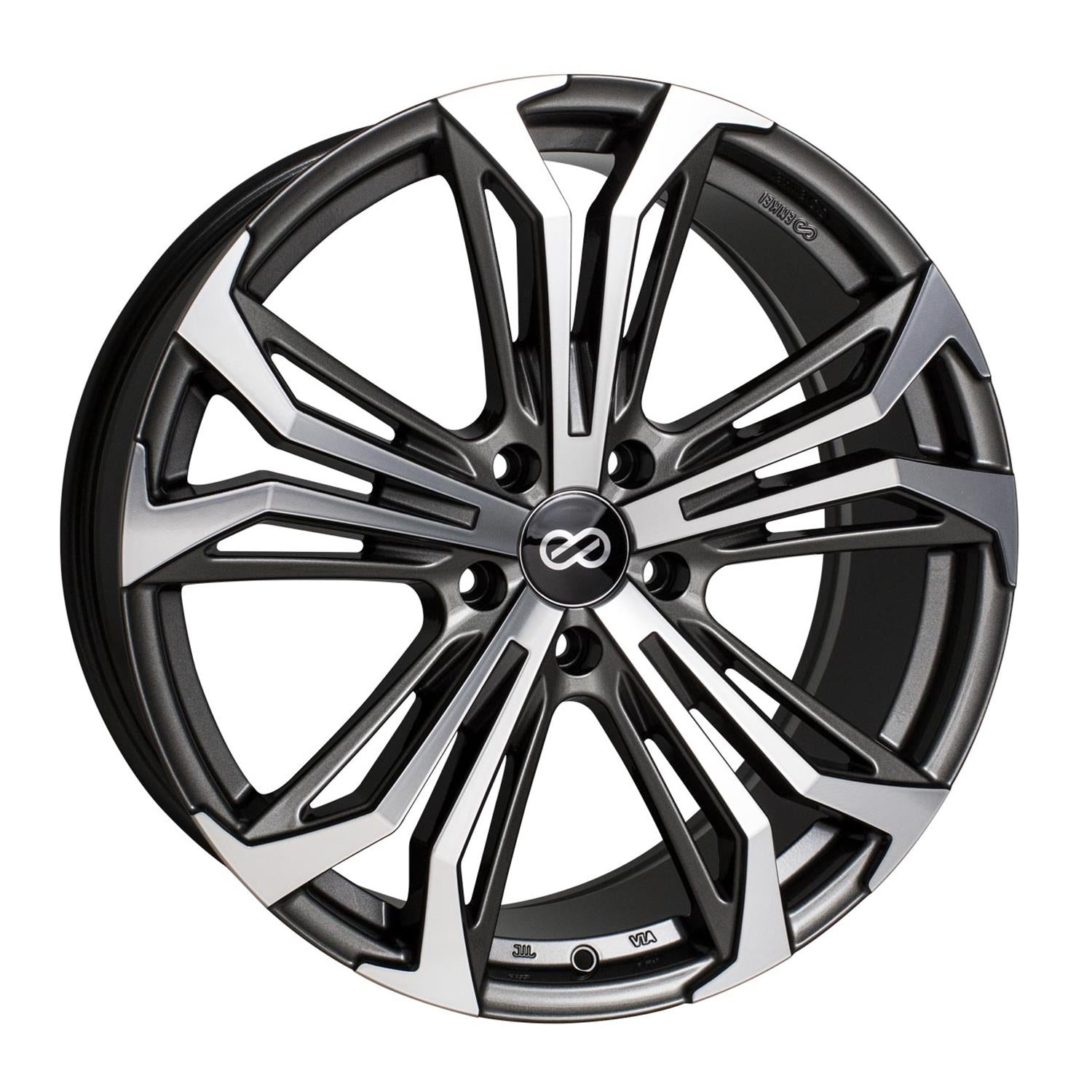 ENKEI VORTEX5 ANTRHRACITE MACHINED WHEELS | 18X8 | 5X114.3 | OFFSET: 38MM | CB: 72.6MM