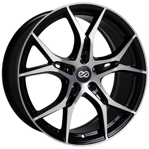 ENKEI VULCAN BLACK MACHINED FACE WHEELS | 18X8 | 5X112 | OFFSET: 45MM | CB: 72.6MM