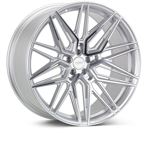 VOSSEN HF7 SILVER WITH POLISHED SPOKE FACES WHEELS | 23X10 | 5X120 | OFFSET: 32MM | CB: 72.5MM