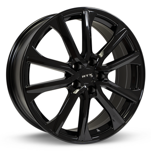 RTX ARAI GLOSS BLACK WHEELS | 17X7 | 5X114.3 | OFFSET: 42MM | CB: 67.1MM