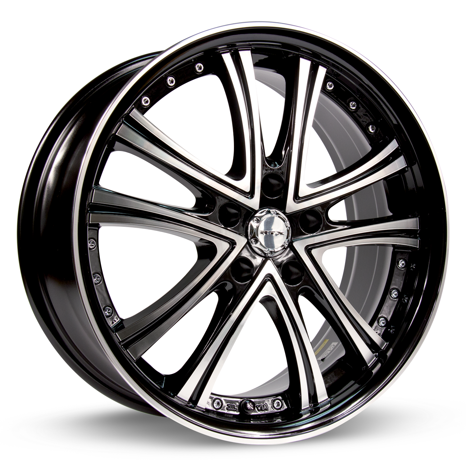 RTX ALLURE BLACK MACHINED WHEELS | 17X7 | 5X114.3 | OFFSET: 45MM | CB: 73.1MM