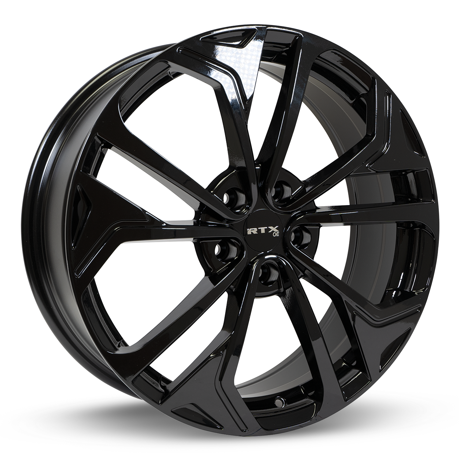 RTX ASAN GLOSS BLACK WHEELS | 18X7.5 | 5X114.3 | OFFSET: 40MM | CB: 67.1MM