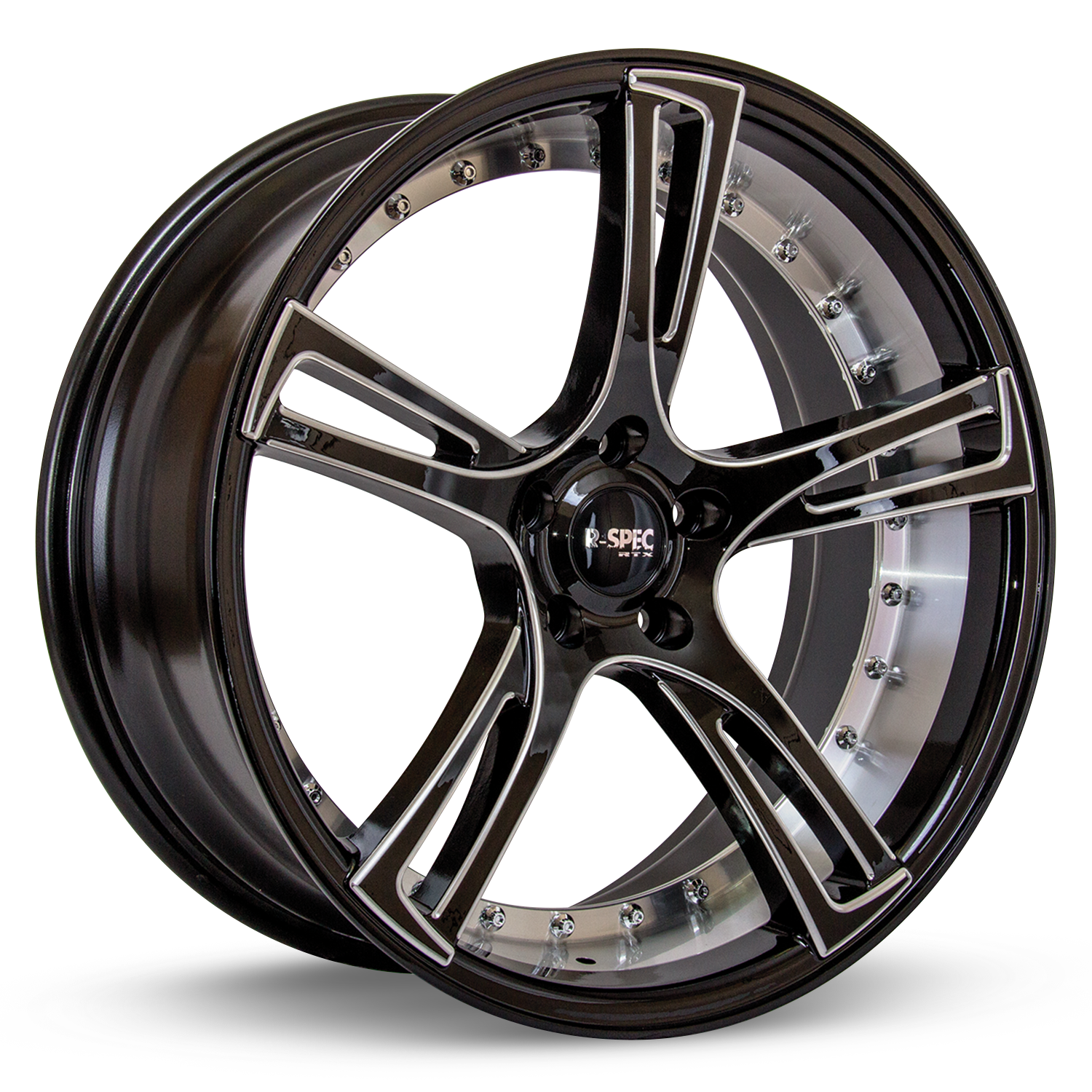 RTX ASSASSIN BLACK WITH MILLED SPOKES WHEELS | 20X10.5 | 5X114.3 | OFFSET: 35MM | CB: 73.1MM