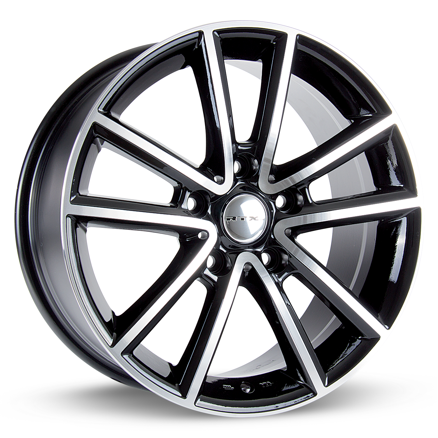 RTX AUBURN BLACK MACHINED WHEELS | 17X7.5 | 5X127 | OFFSET: 35MM | CB: 71.5MM