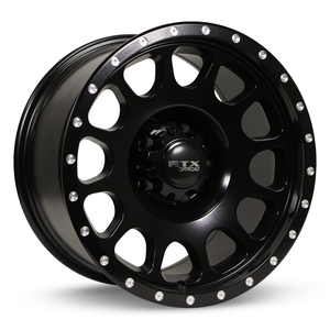 RTX BAJA SATIN BLACK WITH MILLED RIVETS WHEELS | 17X9 | 5X127 | OFFSET: 0MM | CB: 71.5MM