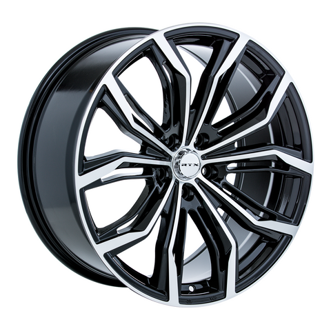 RTX BLACK WIDOW BLACK MACHINED WHEELS | 18X8 | 5X112 | OFFSET: 42MM | CB: 66.6MM