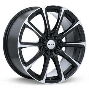 RTX BLADE BLACK MACHINED WHEELS | 15X6.5 | 5X108/114.3 | OFFSET: 40MM | CB: 73.1MM