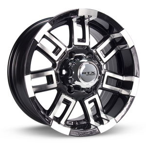 RTX CRUSH BLACK MACHINED WHEELS | 16X8 | 6X139.7 | OFFSET: 12MM | CB: 108MM