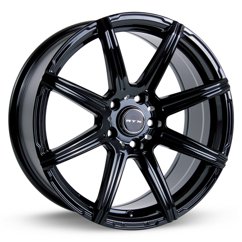 RTX COMPASS GLOSS BLACK WHEELS | 18X8 | 5X114.3 | OFFSET: 40MM | CB: 73.1MM